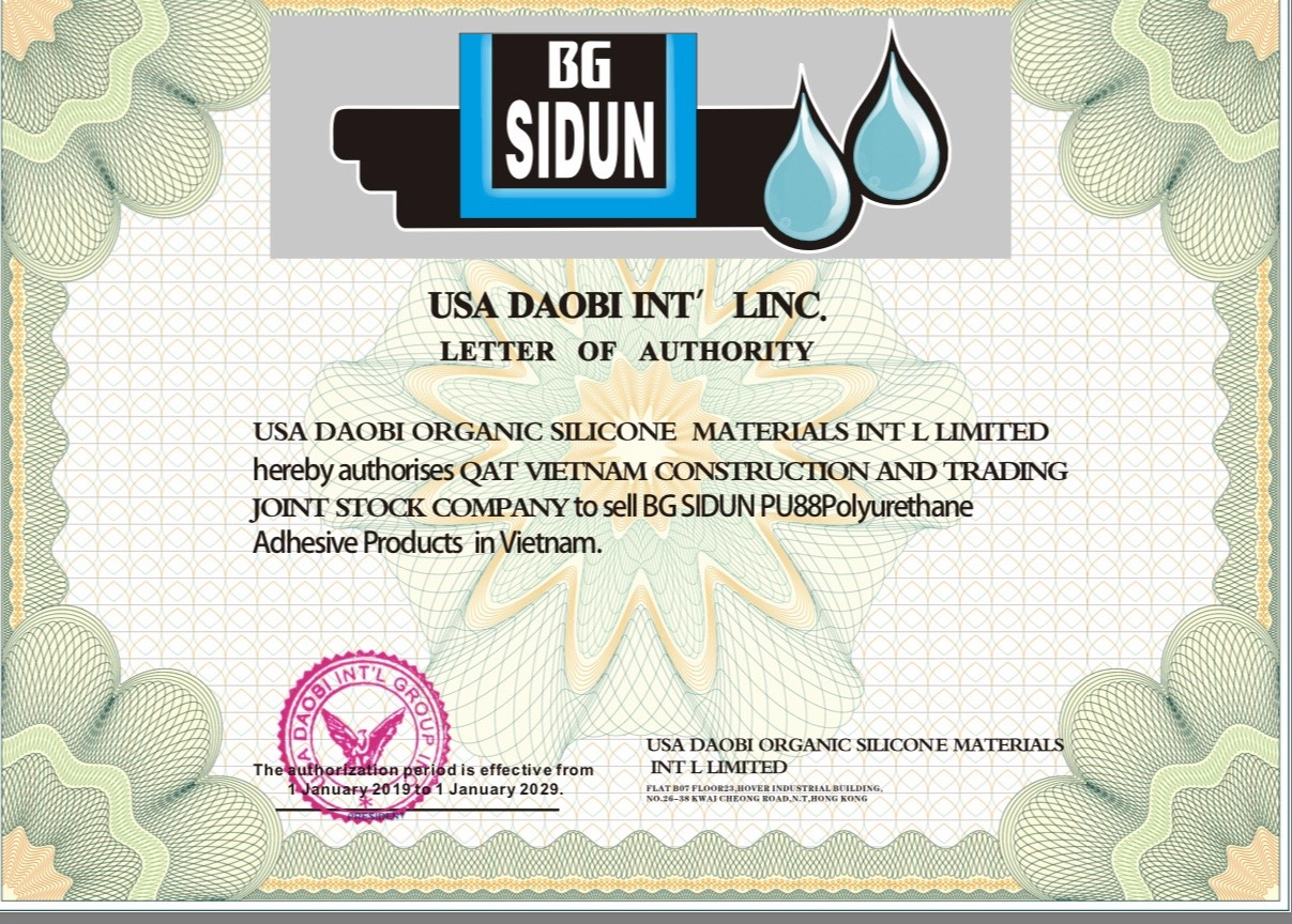 Chứng nhận nhà phân phối độc quyền ở Việt Nam